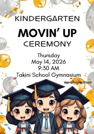 Kindergarten Movin' Up Ceremony